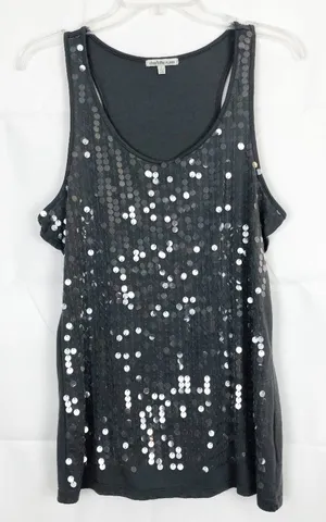 Charlotte Russe Womens Top Large Sequin Stretch Swiftie Party Evening Night Out thumbnail 1
