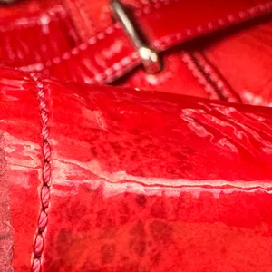 Vintage Coach Chelsea Jayden Cherry Red Patent Leather Tote 18960 Y2K thumbnail 11