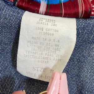 Western Denim Top Size‎ 8 Vintage 90s Rodeo Country Cowgirl Jean Casual Summer thumbnail 4