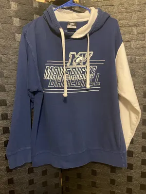 Manchester Valley Mavericks Baseball Hoodie Size Lg unisex blue/white thumbnail 4