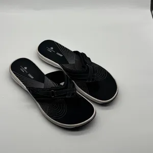 Clarks Cloudsteppers Arla Glitz Black Flip Flop Sandals Womens Size 10 thumbnail 3