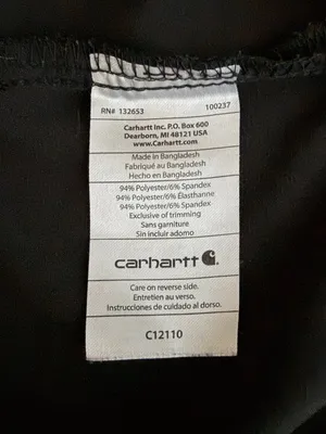 Carhartt Force Women L Black Cross Flex V Neck Scrub Top Modern Fit Nursing thumbnail 7