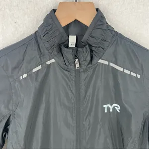 TYR Womens Alliance Windbreaker Black Wind & Water Resistant‎ Full Zip Jacket thumbnail 2