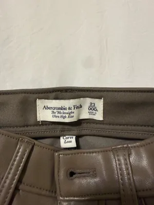 Abercrombie Leather Straight Pants thumbnail 2