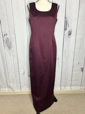Karen Miller Purple Dress Suit Set Sz 8 Sheer Embroidered Jacket Sheath Dress thumbnail 10