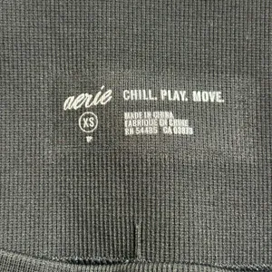 Aerie Chill Play Move Seamless Ombre Leggings Gray Size XS Ribbed High Waisted thumbnail 3