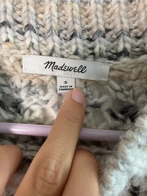 Madewell Chunky Marled Wool Alpaca Sweater Size Small thumbnail 3