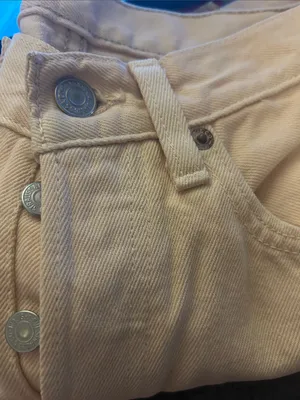 Levi’s 501 button fly Vintage peach pink denim jeans size 26” x 31.5” red tab thumbnail 2