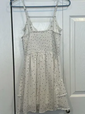 White polka dot romper Size XS thumbnail 4