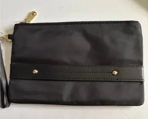 Source Unknown Black Clutch with Gold Accents thumbnail 1