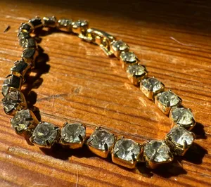 Elegant Vintage 1950’s Rhinestone Bracelet thumbnail 1