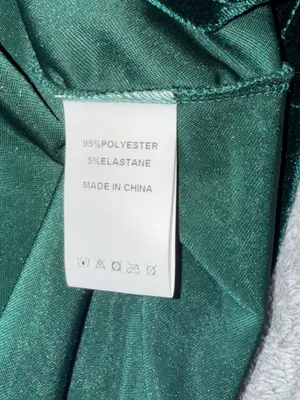 FAERIESTY Emerald Green Velvet Evening Gown Maxi Dress size small thumbnail 7
