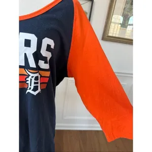 MLB Detroit Tigers Raglan Sleeve Baseball Style Scoop Neck T-shirt XL thumbnail 7