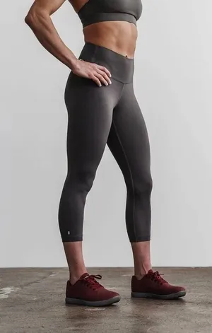 NOBULL Black Cropped Leggings High Rise Performance Tights Small thumbnail 1