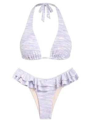 Sea Molly purple ruffle bikini thumbnail 1