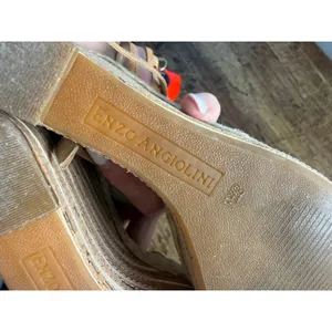 Enzo Angiolini tan platform wedge sandals Women's size 8.5 thumbnail 8