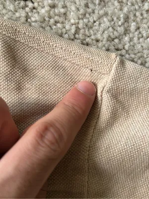 Tuckernuck sandstone Pique Holmes Boyfriend Polo beige short sleeve size small thumbnail 8