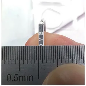 Boutique NEW Women's Dainty‎ White Gold-Plated S925 LOVE Bar Band Ring Size 7 thumbnail 4