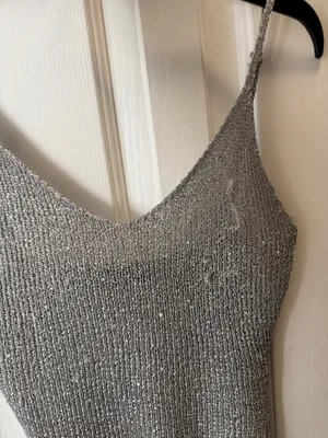 White Fox Boutique Sequin Tank Knit Top thumbnail 3