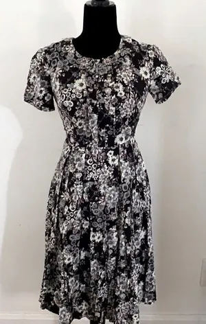 LIZA LUXE dress -floral w/Peter Pan collar thumbnail 1