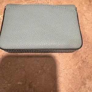 Kate Spade Teal Leather Card Holder | Slim Wallet | EUC thumbnail 3
