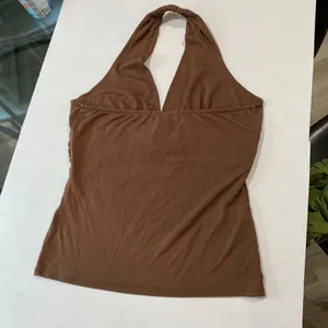 Bisou Bisou M 2pc Halter Top Bundle Y2K Beaded Brown Green thumbnail 4