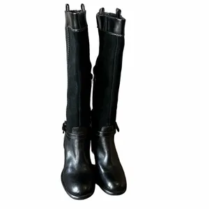 Naturalizer Women's Glassy Tall Leather Suede Heeled Boot Size 7.5 #B1815A thumbnail 3