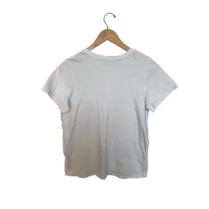 Marine Layer Short Sleeve Crew T-Shirt Women’s Sz M Solid White Cotton USA Made thumbnail 4