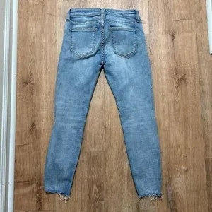 Pistola | Women's Arielle Light Wash Skinny Scissor Cut Raw Hem Jeans,‎ Size 25 thumbnail 2
