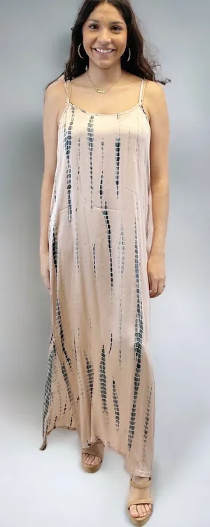 Anthropologie Norblack Norwhite Slip Dress Womens‎ Small Kyara Pink Tie Dye Festival Bohemian thumbnail 1