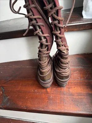 ✨Freebird by Steven Coal Tall Leather Boots Size 6 Wine Red✨ thumbnail 5