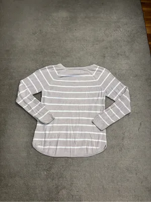 Barefoot Dreams CozyChic Lite Striped Raglan Pullover Tan thumbnail 2