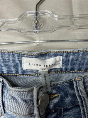 Risen Light Blue Distressed Boyfriend Jeans thumbnail 2