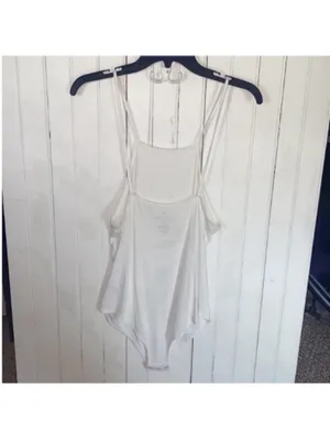 American Eagle Outfitters Soft & Sexy Bodysuit White Size L thumbnail 7