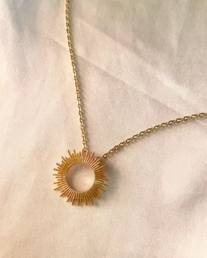 Gold Sun Necklace thumbnail 1