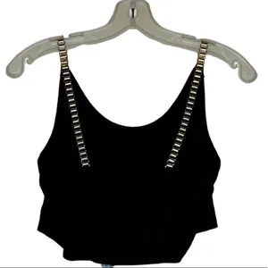 Emma & Sam Black Crop‎ Top nwt thumbnail 4