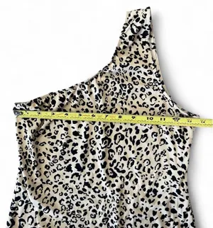 Le Lis One-Shoulder Bodysuit Cheetah M thumbnail 3