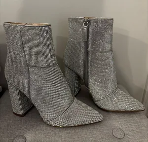 Sparkly Steve Madden Rhinestone Boots thumbnail 1