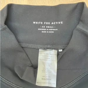 White Fox Active Flare Leggings Stay Active Size XXS Black thumbnail 4