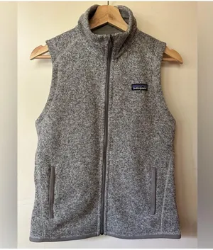 Women's Better Sweater® Fleece Vest in Birch White (Gray) S Small thumbnail 3