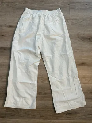 Roller Rabbit White Wide Leg Cropped Pants Size XS thumbnail 5