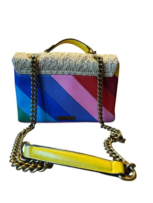 Kurt Geiger Rainbow Tweed Flower Chain Shoulder Bag thumbnail 6