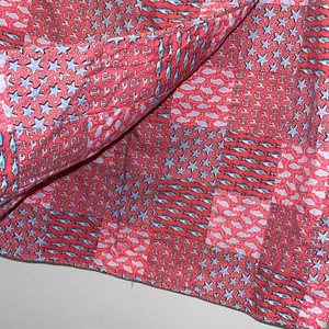 Vineyard Vines Women Fish Anchor Sea Print Patchwork Nautical Faux Wrap Skirt Si thumbnail 4