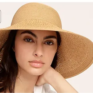 JCREW Textured summer straw hat Color Dusty dune o/s thumbnail 4