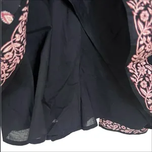 NWT Abercrombie & Fitch V-Neck Sleeveless Mini Skort Dress Black & Pink Small T thumbnail 6