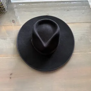 Lack of Color Black Australian Wool Rancher Hat Wide Brim Sz M thumbnail 3