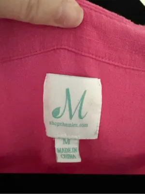 The Mint Julep Boutique In My Thoughts Pink Linen Swing Dress Size Medium thumbnail 4