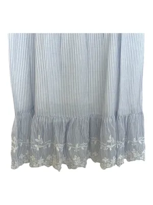 Joie ミ Floral Embroidery Lace Spaghetti Strap Sundress ミ Blue White Stripe ミ S thumbnail 10