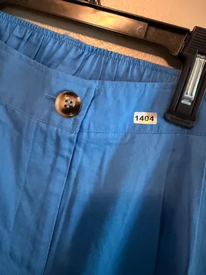 Halara M Blue Elastic Waist Cotton Blend Jogger Pants With Pockets Size M thumbnail 5