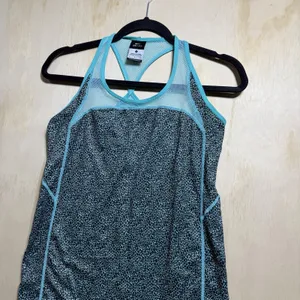 Nike Dri-FIT Racerback Tank Top‎ Women’s Small Blue Print Athletic Running Gym thumbnail 2